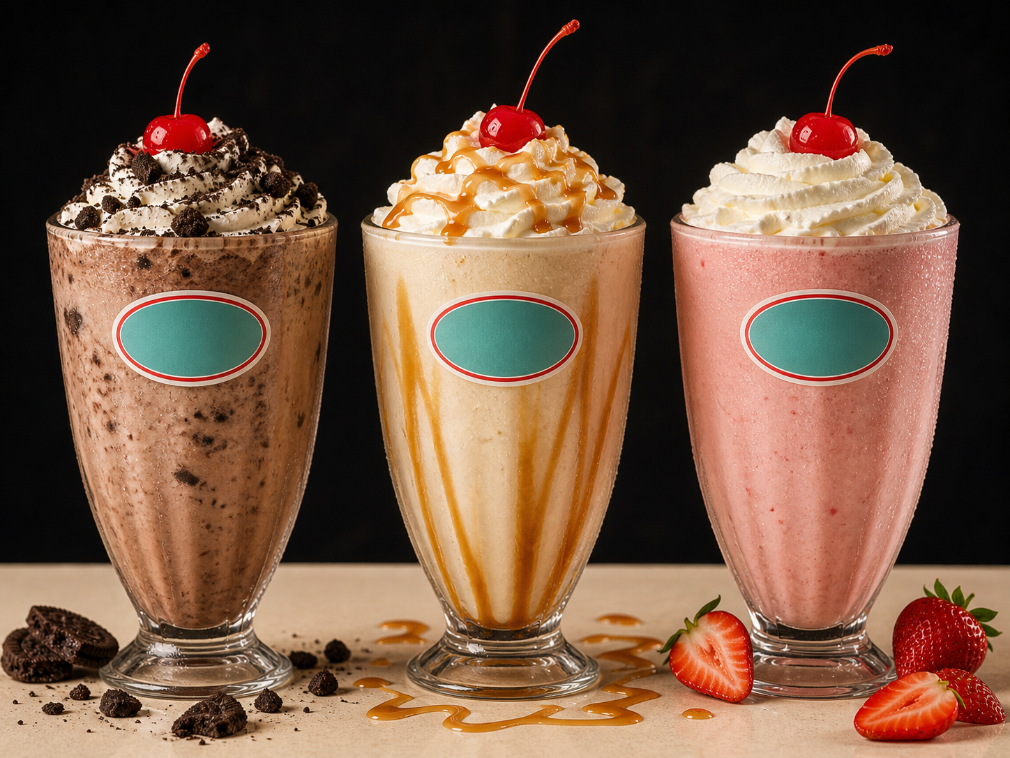 Three EZ's shakes
